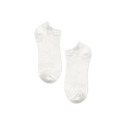 Milky White! Unisex Socks, 100% Cotton, Ankle Length, Pack of 1