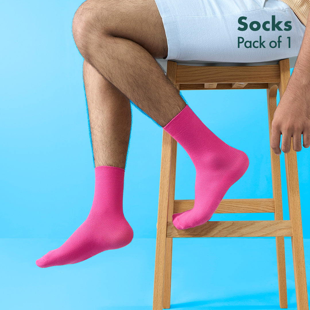 Pinky Promise! Unisex Socks, 100% Organic Cotton, Crew Length, Pack of 1