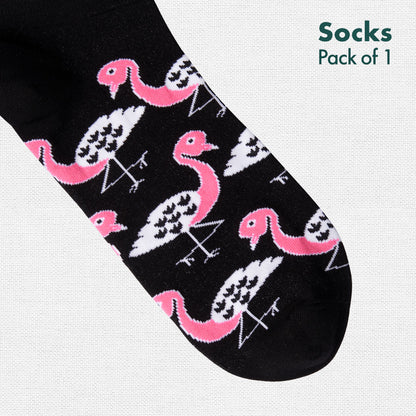 What The Flock! Unisex Socks, 100% Bamboo, Ankle Length, Pack of 1