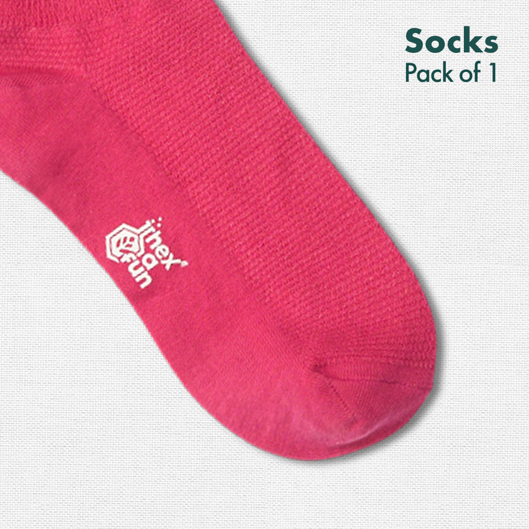 Pinky Promise! Unisex Socks, 100% Organic Cotton, Ankle Length, Pack of 1