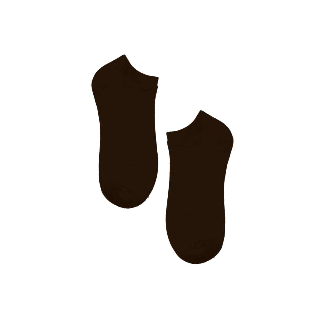 Mocha Brown! Unisex Socks, 100% Cotton, Ankle Length, Pack of 1