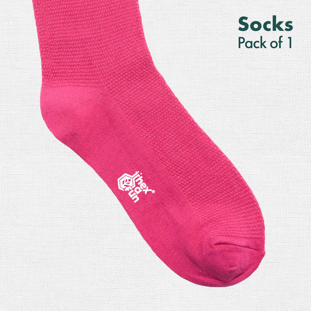 Pinky Promise! Unisex Socks, 100% Organic Cotton, Crew Length, Pack of 1