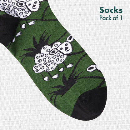 Oh, Sheep! Unisex Socks, 100% Bamboo, Crew Length, Pack of 1