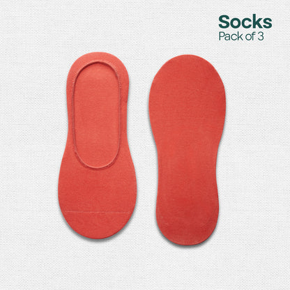 IDC! I Do Color! Unisex Socks, 100% Organic Cotton, No Show, Pack of 3