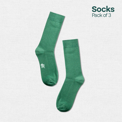 Vivid Vibes! Unisex Socks, 100% Organic Cotton, Crew Length, Pack of 3