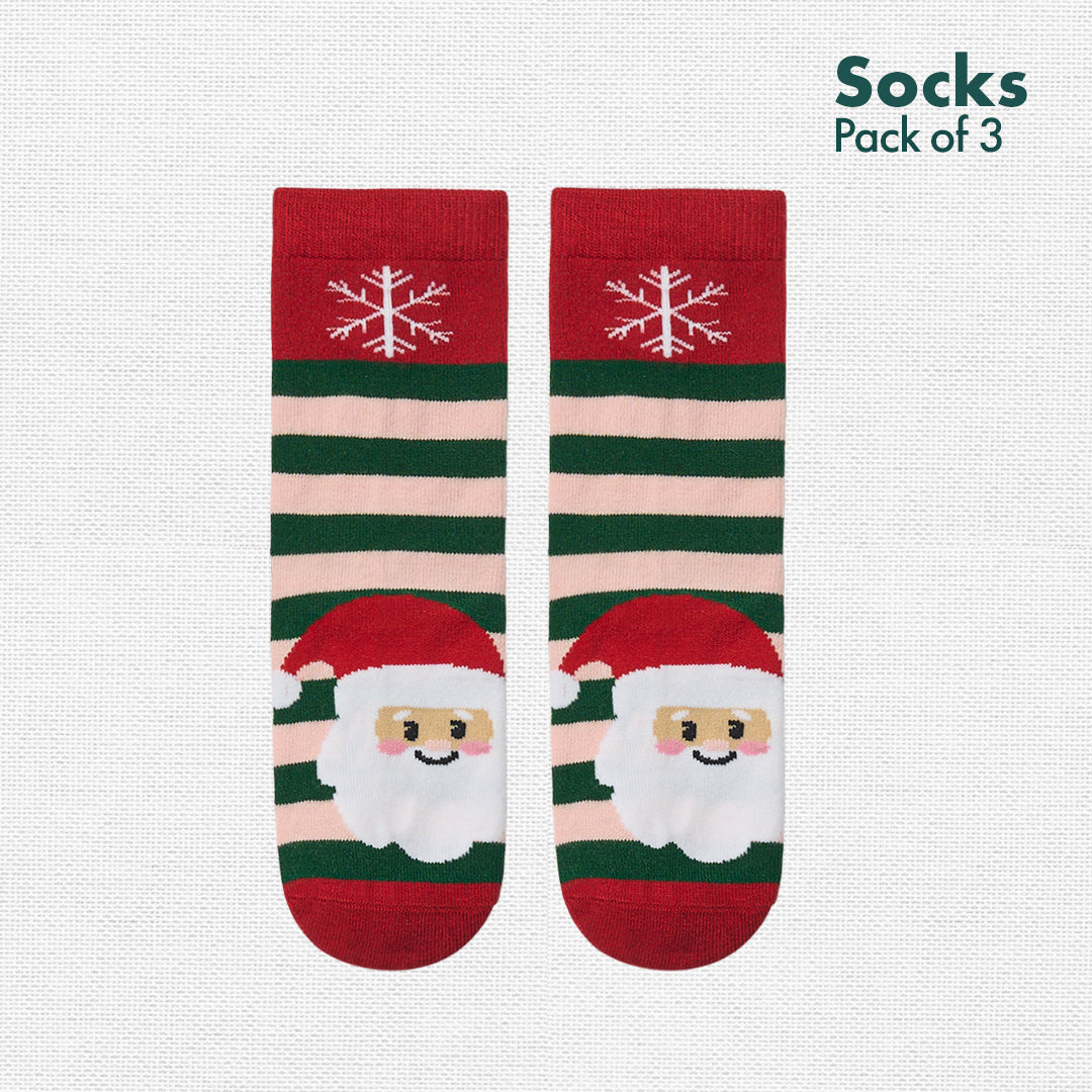 Merry Mischief! Unisex Kid's Socks, 100% Bamboo, Crew Length, Pack of 3