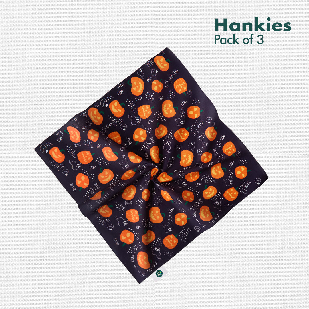 Hocus Pocus! Unisex Hankies, 100% Organic Cotton, Pack of 3