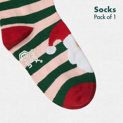 Socks-a-Clause! Unisex Kid's Socks, 100% Bamboo, Crew Length, Pack of 1