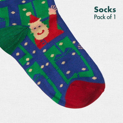 Be Merry! Unisex Kid's Socks, 100% Bamboo, Crew Length, Pack of 1