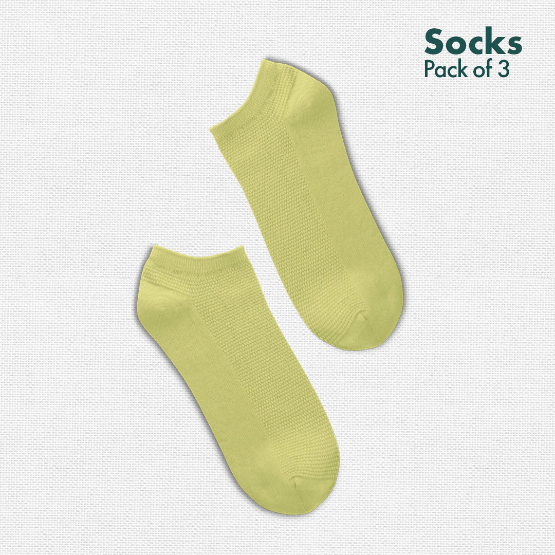 BRB! Bold Right back! Unisex Socks, 100% Organic Cotton, Ankle Length, Pack of 3