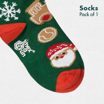 Ginger Cookies! Unisex Kid's Socks, 100% Bamboo, Crew Length, Pack of 1