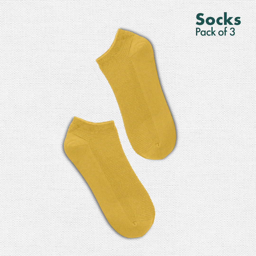 BRB! Bold Right back! Unisex Socks, 100% Organic Cotton, Ankle Length, Pack of 3