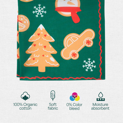 Holiday Hugs! Unisex Kid's Hankies, 100% Organic Cotton, Pack of 6