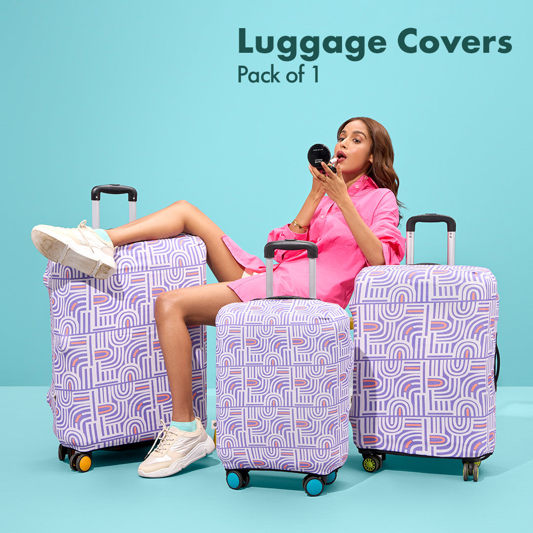 Travel Tango! Luggage Cover, 100% Organic Cotton Lycra, Small Size, Pack of 1