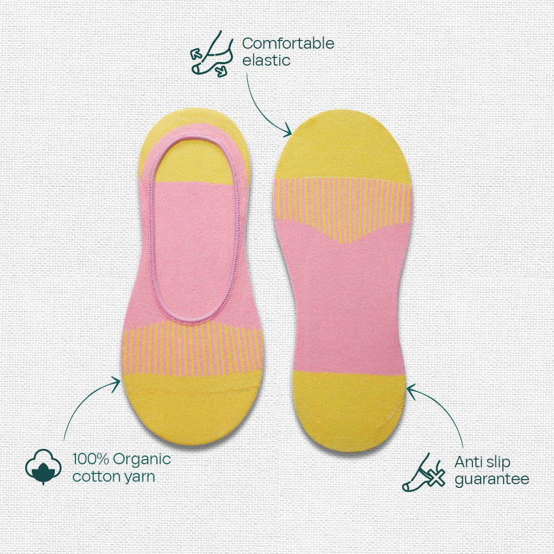 Lines Don’t Lie! Unisex Socks, 100% Organic Cotton, No Show, Pack of 3