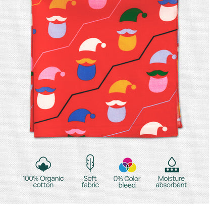 Icy Giggle! Unisex Kid's Hankies, 100% Organic Cotton, Pack of 3