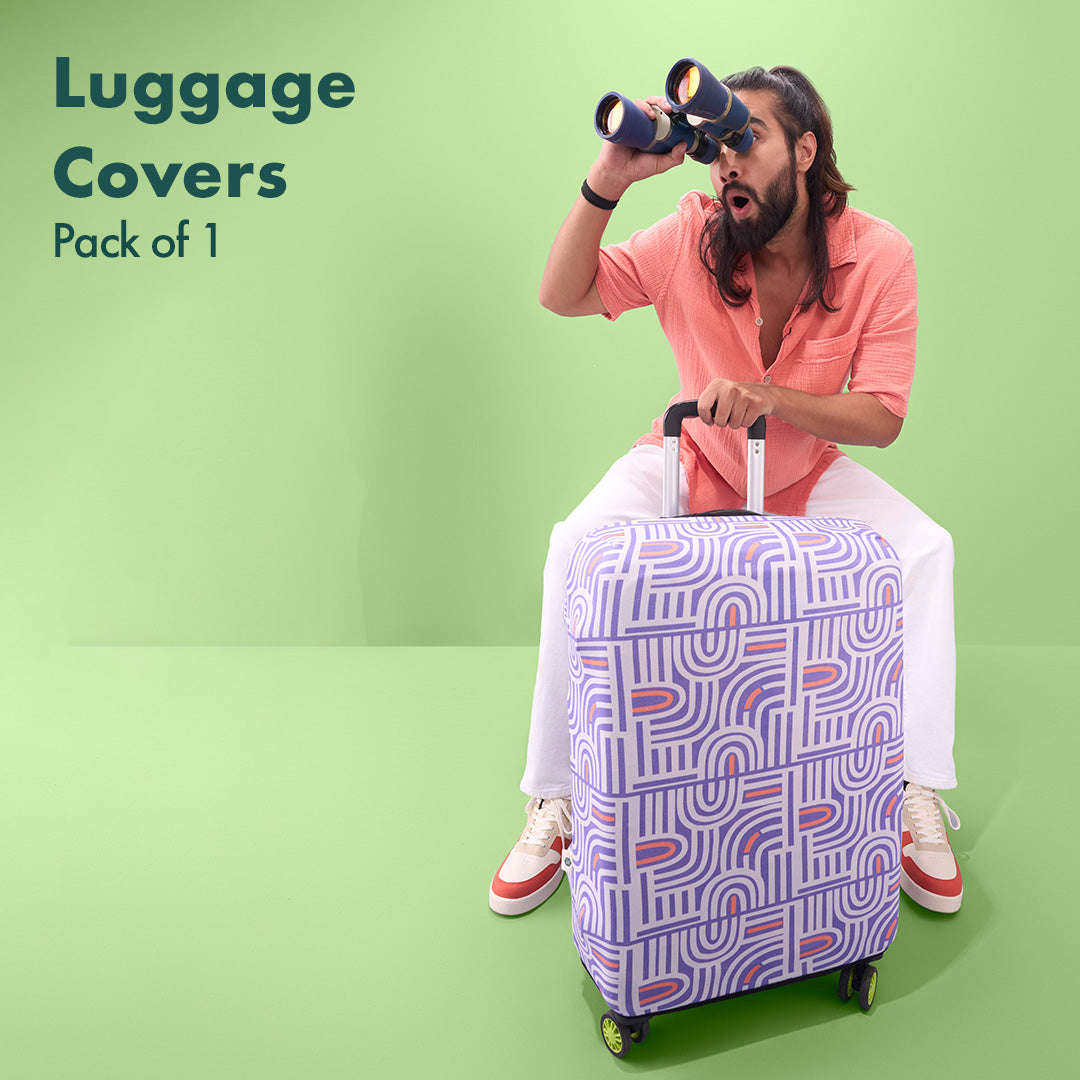 Travel Tango! Luggage Cover, 100% Organic Cotton Lycra, Large Size, Pack of 1