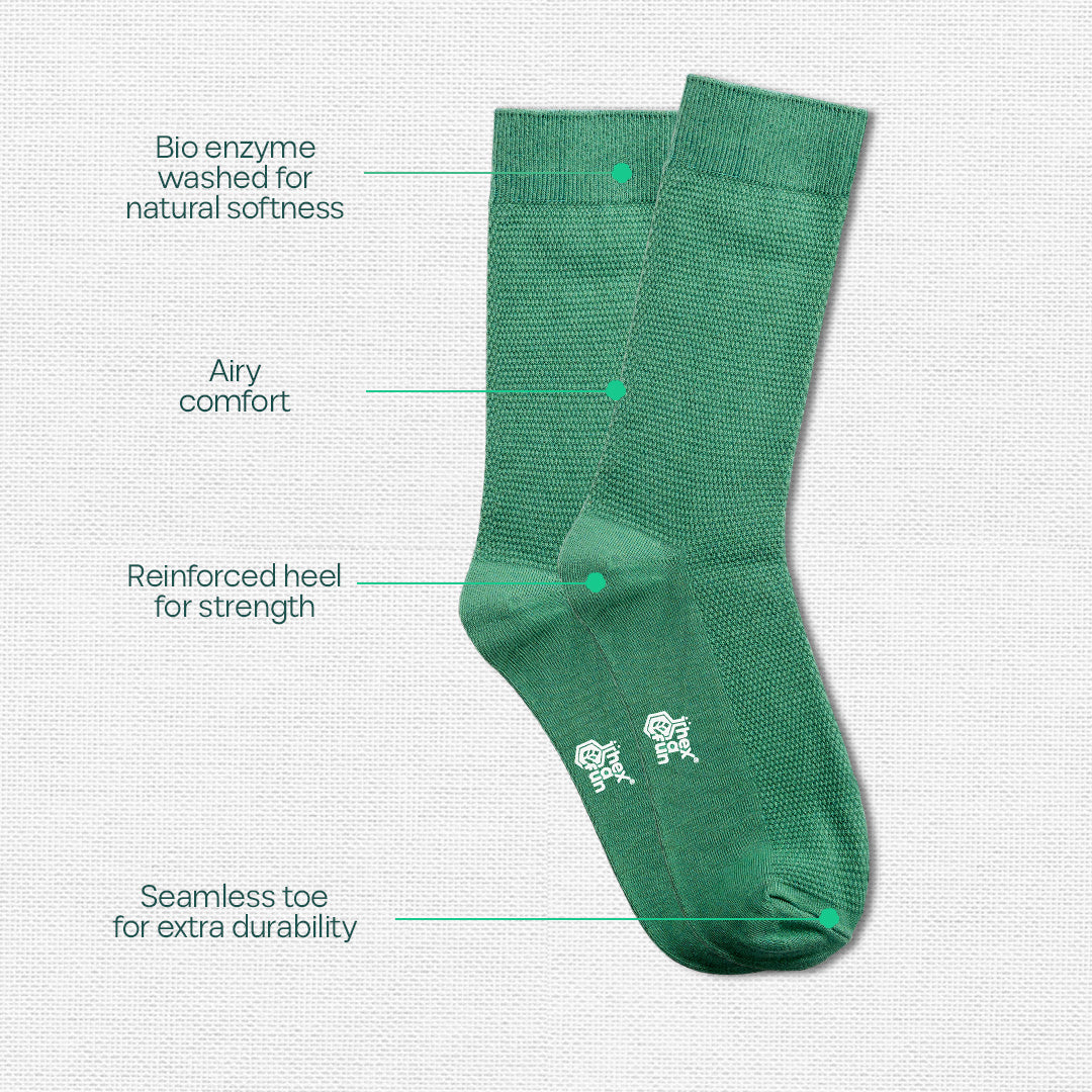 Vivid Vibes! Unisex Socks, 100% Organic Cotton, Crew Length, Pack of 3