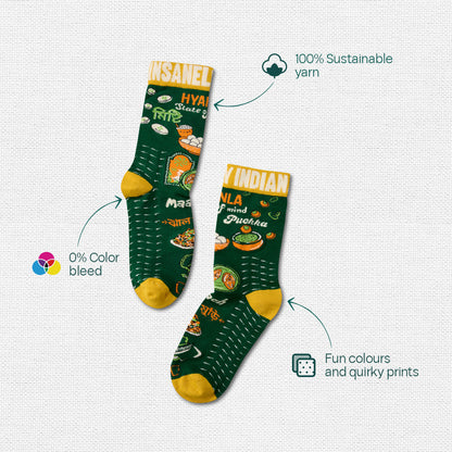 Insanely Bengal Feets! Unisex Socks, 100% Organic Cotton, Crew Length, Pack of 3