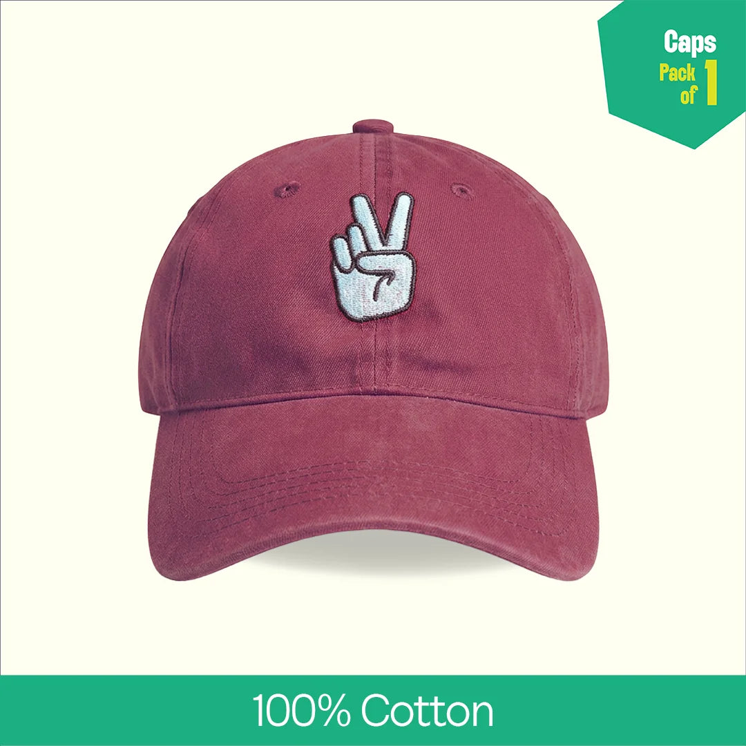 Peace Bro! 100% Cotton Fabric, Unisex Cap, Pack of 1