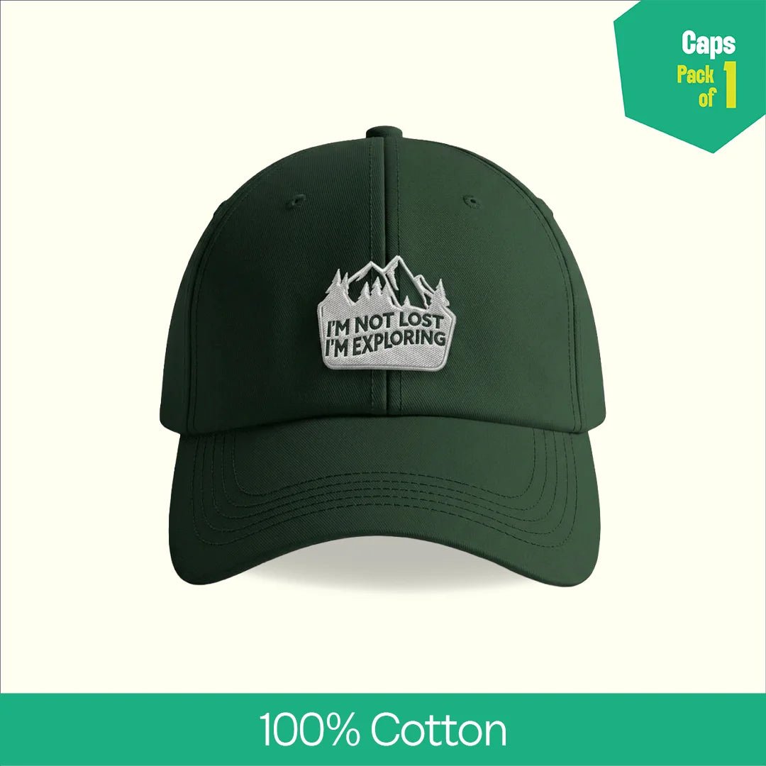 Globetrotters! 100% Cotton Fabric, Unisex Cap, Pack of 1