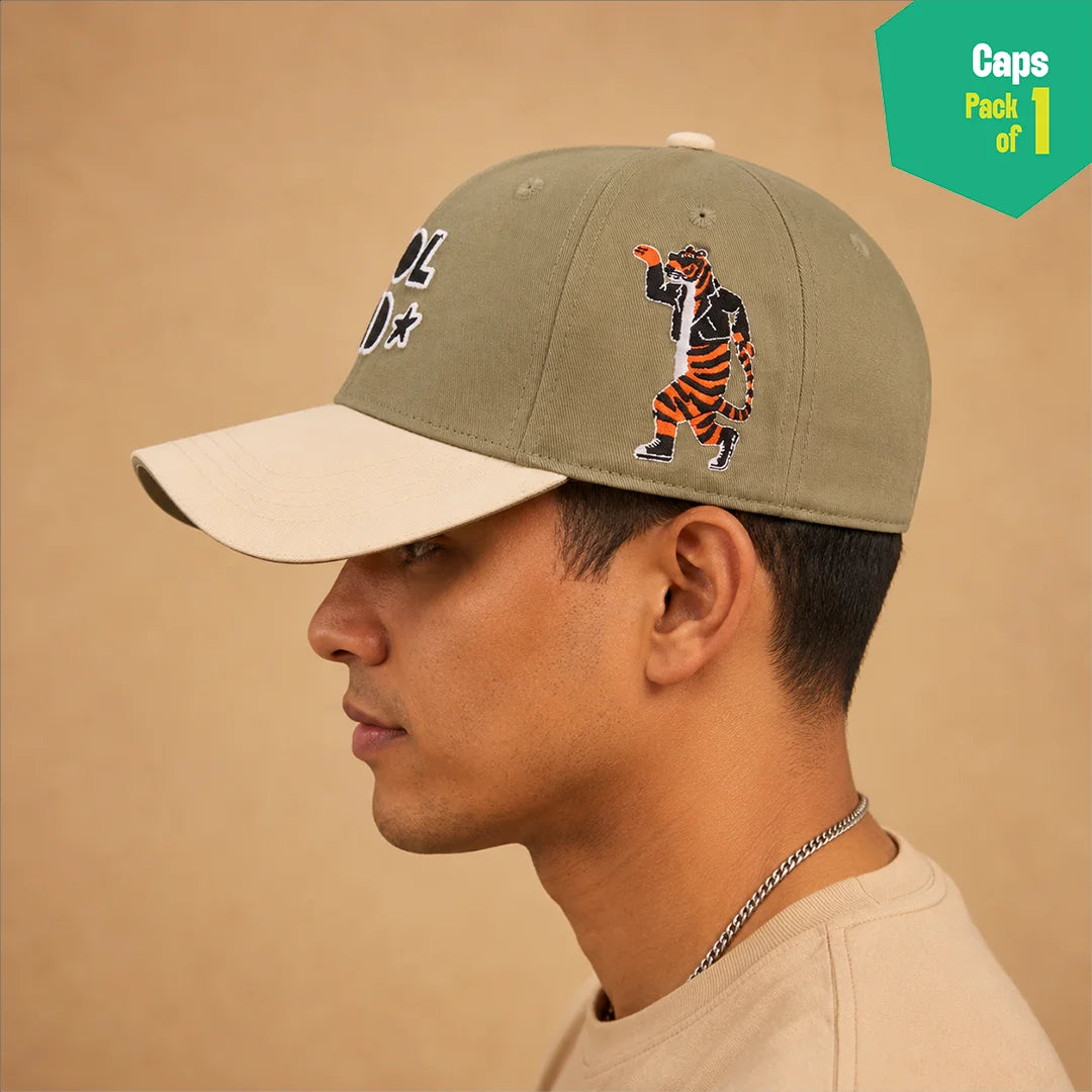 Cool Kid! 100% Cotton Fabric, Unisex Cap, Pack of 1