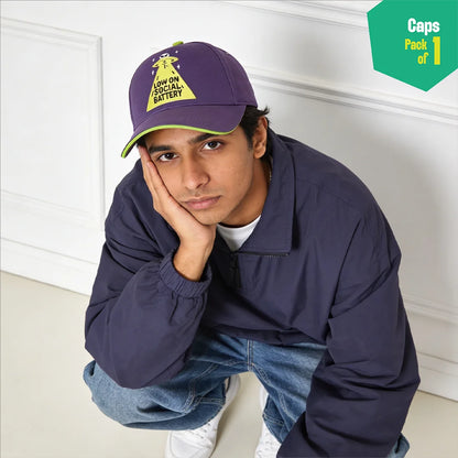 Battery Critical! 100% Cotton Fabric, Unisex Cap, Pack of 1