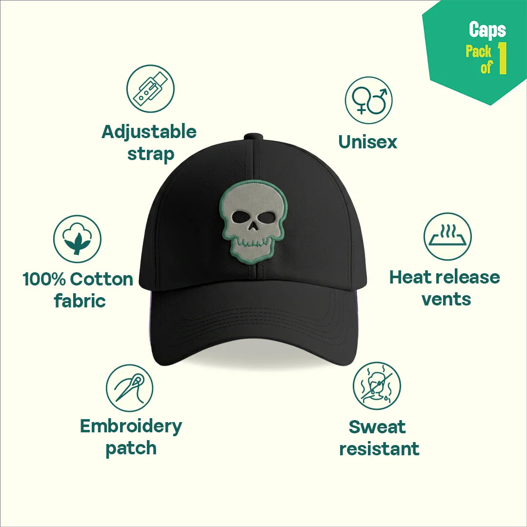 Don't Mess! 100% Cotton Fabric, Unisex Cap, Pack of 1