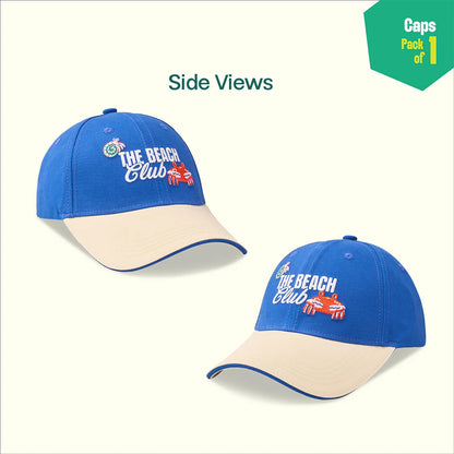 Beach Club! 100% Cotton Fabric, Unisex Cap, Pack of 1