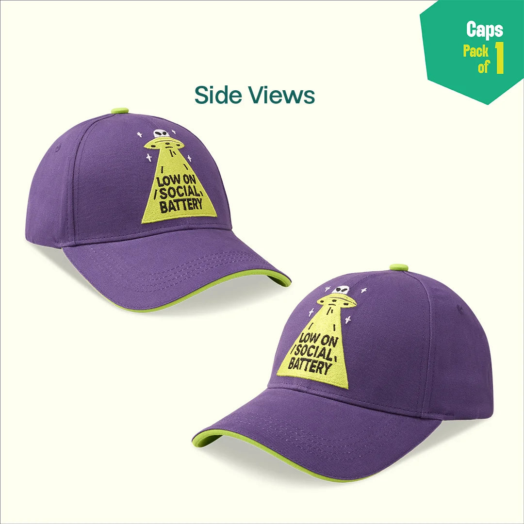 Battery Critical! 100% Cotton Fabric, Unisex Cap, Pack of 1