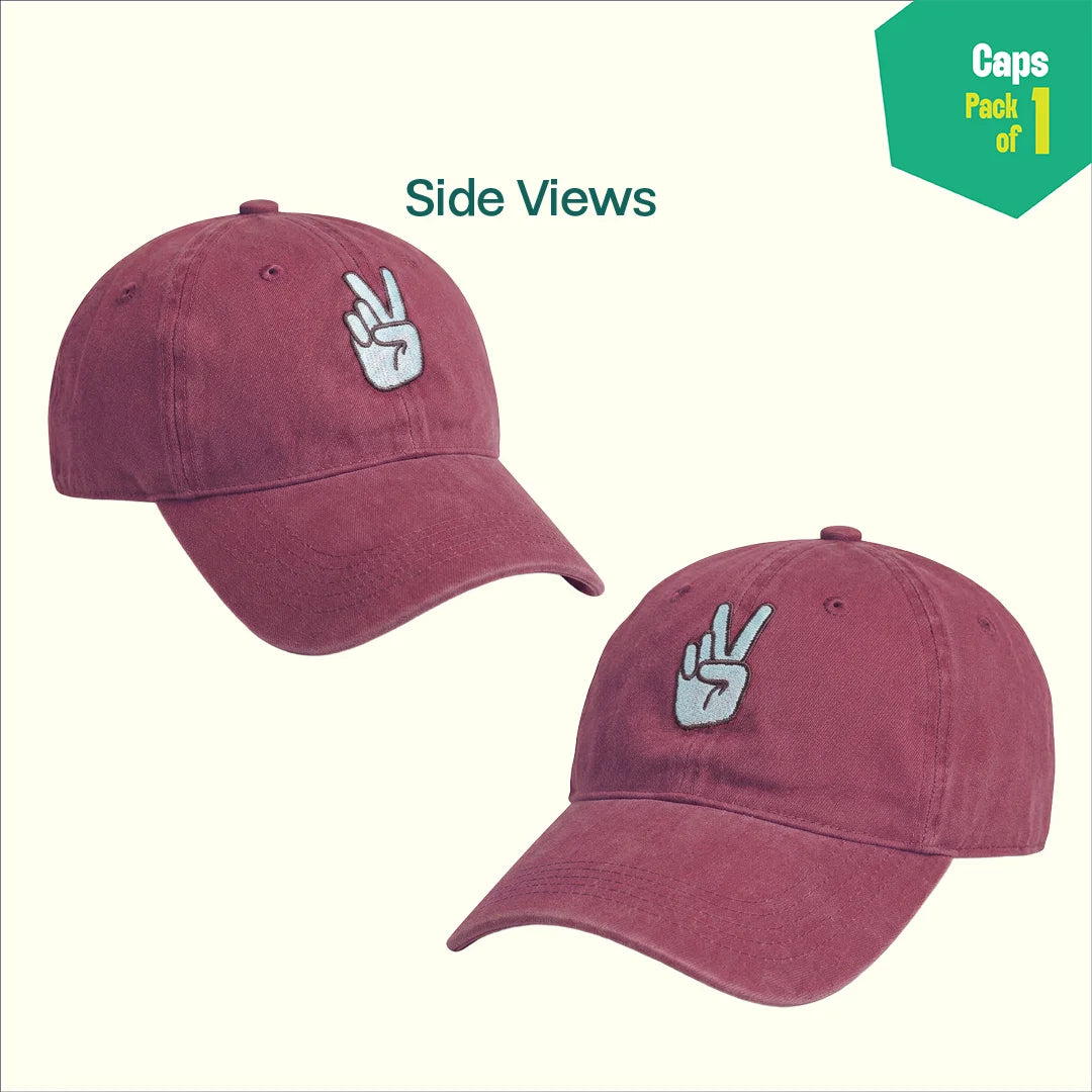 Peace Bro! 100% Cotton Fabric, Unisex Cap, Pack of 1