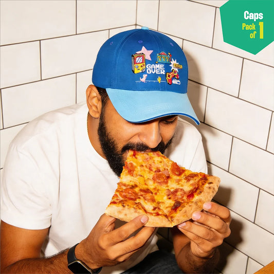 Game Over! 100% Cotton Fabric, Unisex Cap, Pack of 1