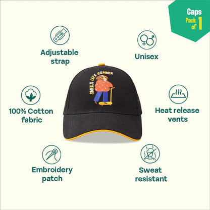 Smells Like Summer! 100% Cotton Fabric, Unisex Cap, Pack of 1