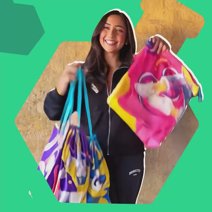 Girly Walks! Shoe Bags, 100% Organic Cotton, Pack of 6