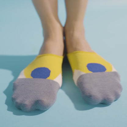CTA! Click To Attitude! Unisex Socks, 100% Organic Cotton, No Show, Pack of 2