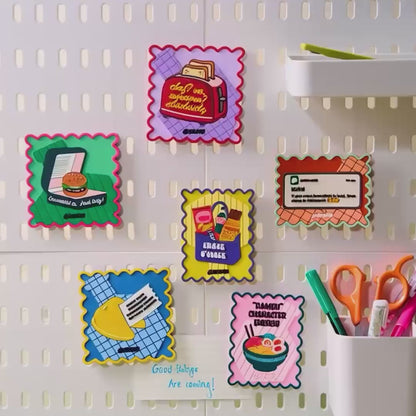 Food>Friends! Fridge Magnets, Pack of 1